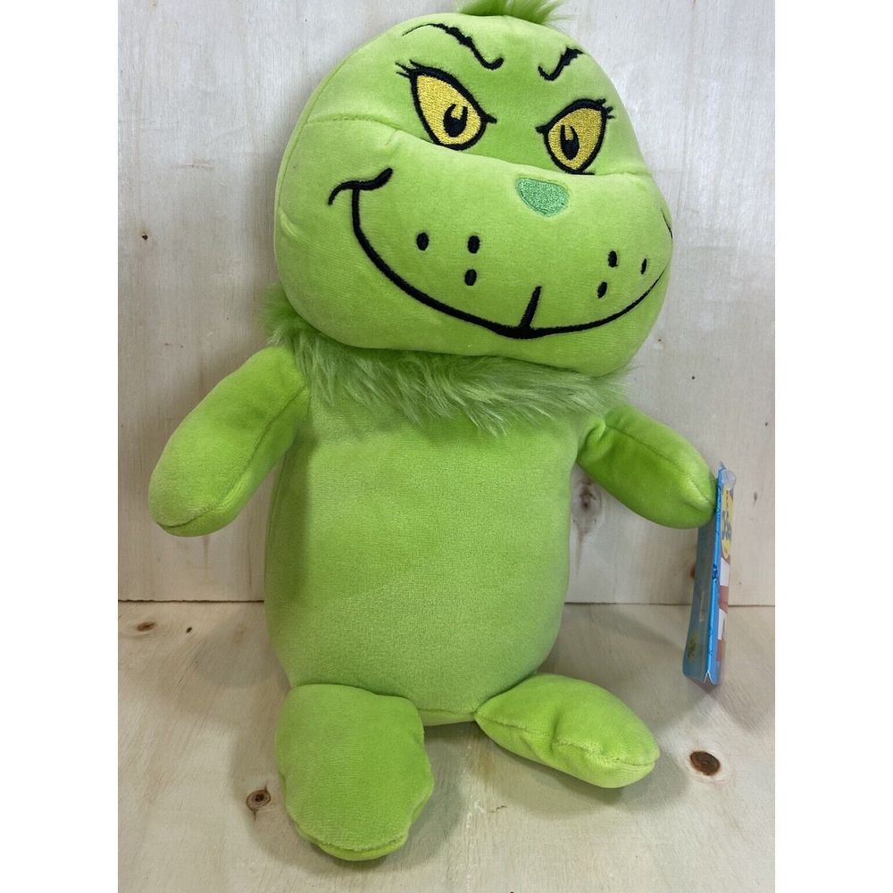 Dr Seuss 10" Plush Grinch Character Stuffed Toy Green Christmas NWT